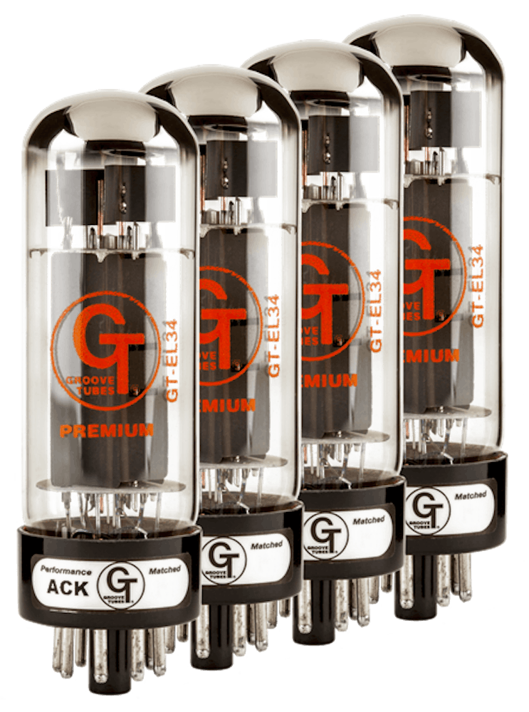 Groove Tubes GT-EL34-R Quartet Amp Tubes