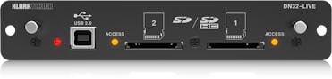 Klark Teknik DN32-LIVE SD/SDHC and USB 2.0 Expansion Module for 32 Bidirectional Channels of Live Recording / Playback