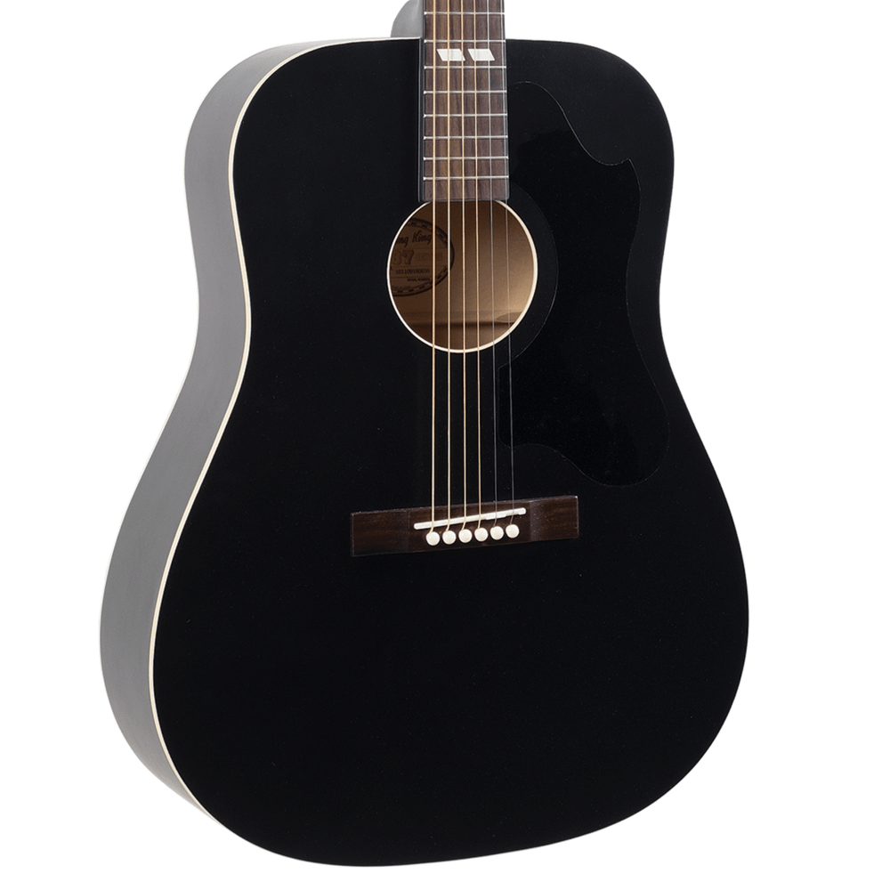 Recording King RDS-7-MBK Dirty 30s Dreadnought Acoustic Guitar in Matte Black