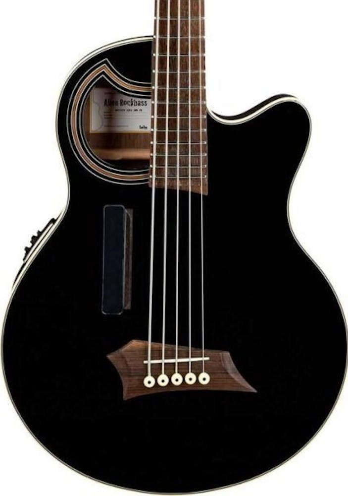 Warwick RockBass Alien Standard 5-String Fretless Bass in Solid Black Satin