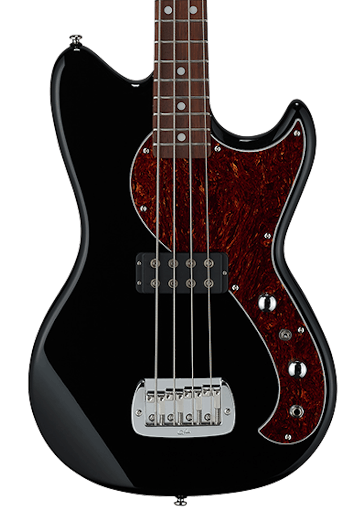 G&L Tribute Fallout Short-Scale Bass Guitar in Jet Black