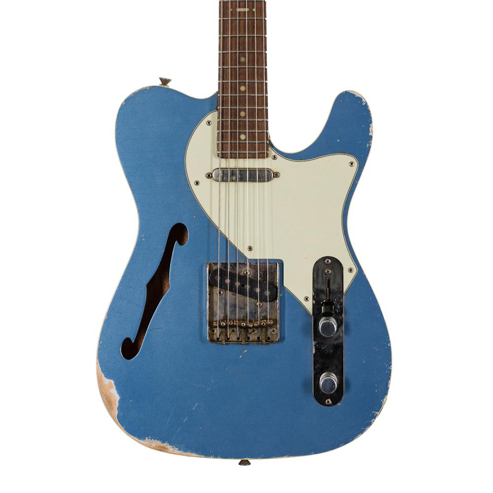Hansen Guitars T-Style Thinline Light Relic in Pelham Blue