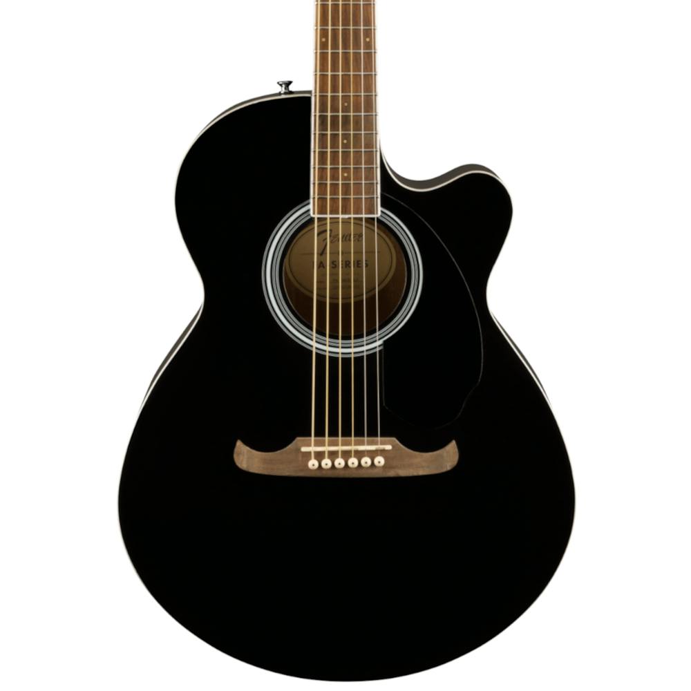 Fender FA-135CE Concert Acoustic Guitar in Black