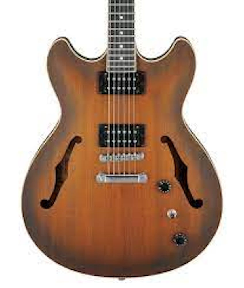 Ibanez AS53 Semi-Hollow Electric Guitar in Tobacco Flat