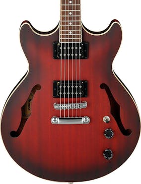 Ibanez AM53-SRF Electric Guitar In Sunset Red Flat