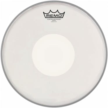 Remo 13" Controlled Sound Coated Snare Head with White Dot on the Bottom