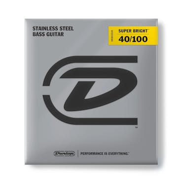 Dunlop Super Bright Stainless Steel Short Scale Light Bass Strings - 40-100