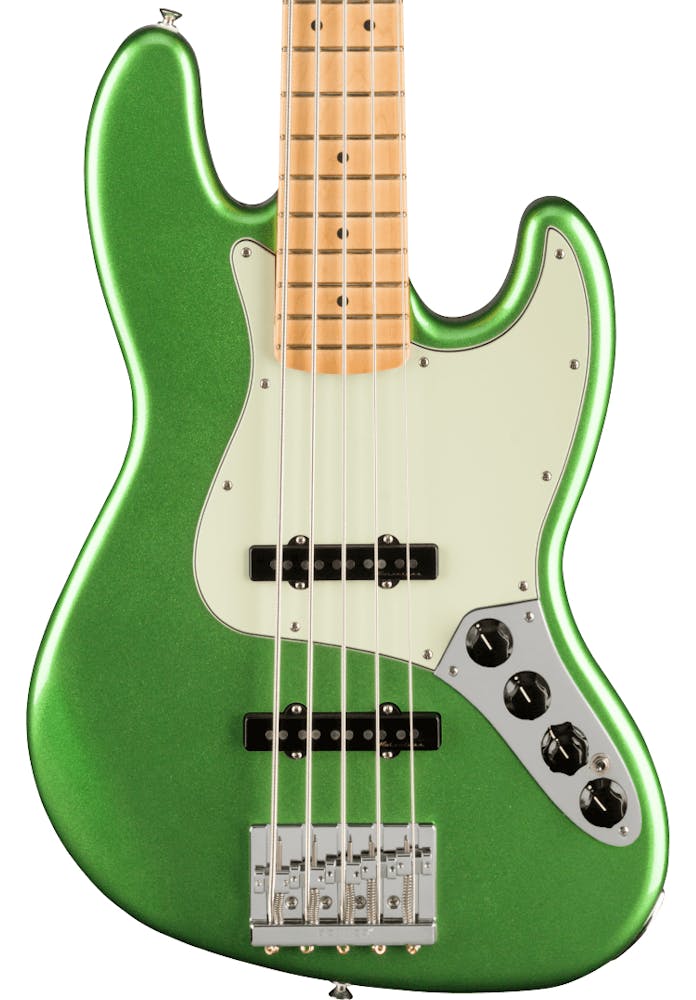 Fender Player Plus 5-String Jazz Bass V in Cosmic Jade Green