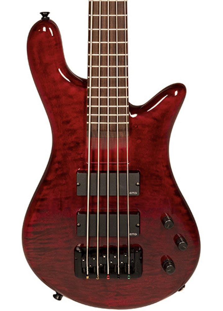 Spector Bantam 5 Medium-Scale Bass Guitar in Black Cherry Gloss