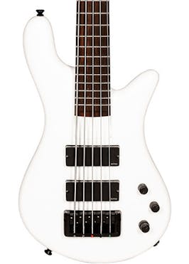Spector Bantam 5 Medium-Scale Bass Guitar in Solid White Gloss