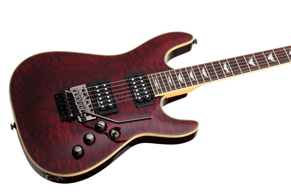 Schecter Omen Extreme 6 FR Electric Guitar in Black Cherry - Andertons  Music Co.