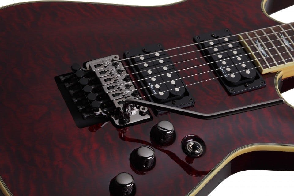 Schecter Omen Extreme 6 FR Electric Guitar in Black Cherry - Andertons  Music Co.