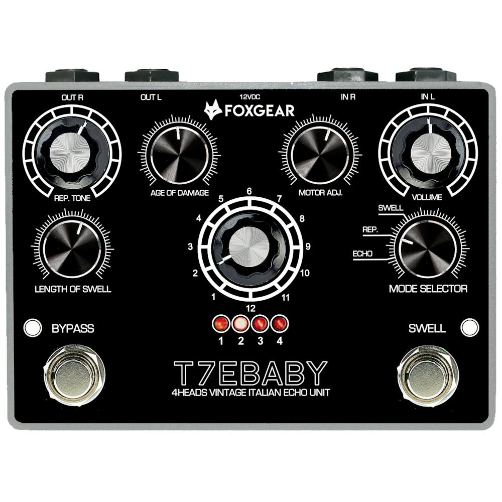 Foxgear T7E Baby 4-Head Stereo Vintage Echo Pedal