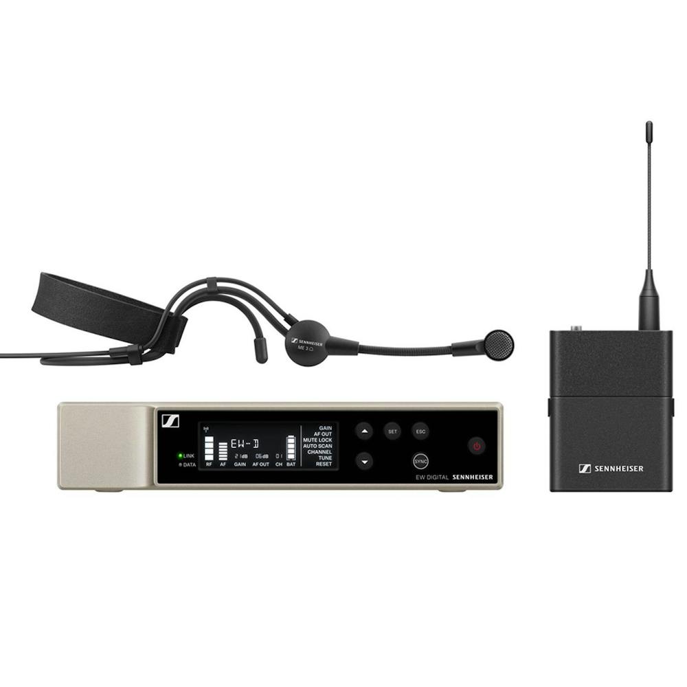 Sennheiser EW-D ME3 Set Headset Microphone Receiver and Bodypack Transmitter S1-7