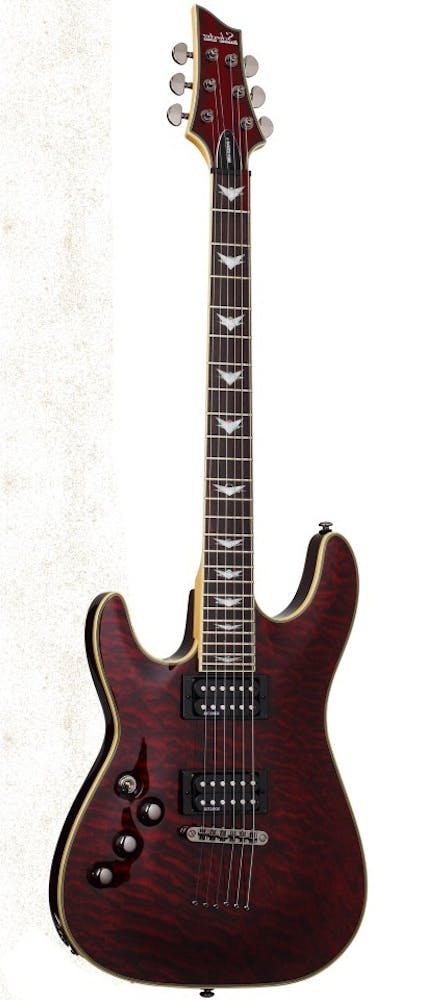 Schecter Omen Extreme 6 LH Electric Guitar in Black Cherry