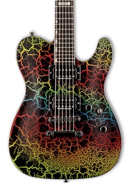 ESP LTD Eclipse NT '87 Series Electric Guitar in Rainbow Crackle