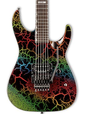 ESP LTD M-1 Custom '87 Series Electric Guitar in Rainbow Crackle