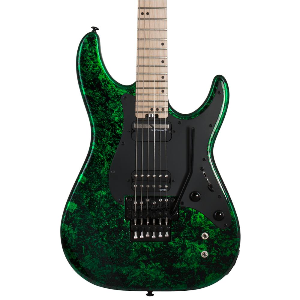 Schecter Sun Valley Super Shredder FR S Electric Guitar w/Maple Fingerboard in Green Reign