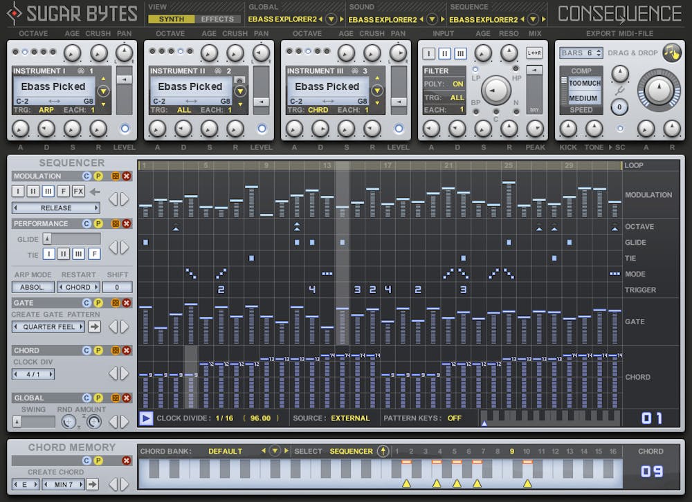 Sugar Bytes Consequence Chord Sequencer Plugin