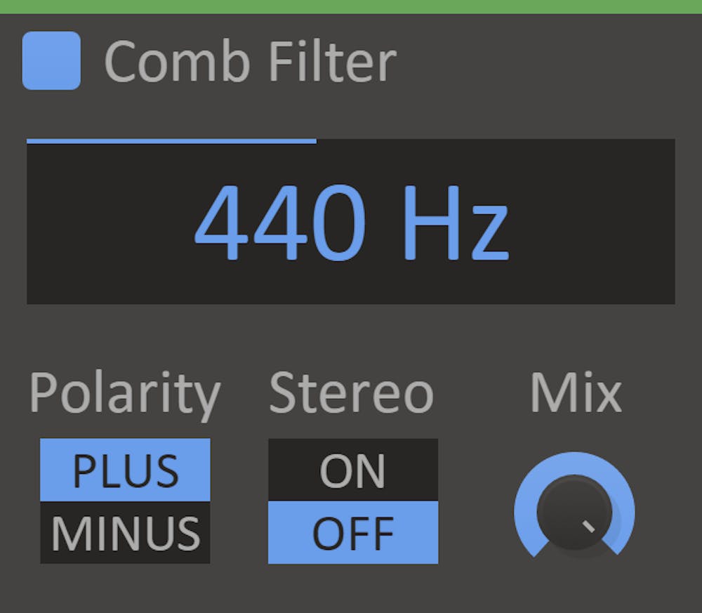 Kilohearts Comb Filter FX Plugin