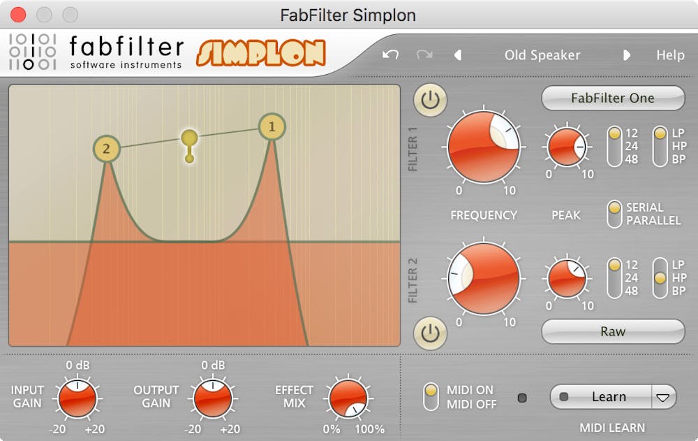 FabFilter Simplon Simple Filter Plugin