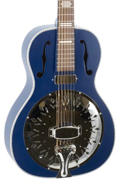 Recording King R2-E Dirty 30s Minnie Bucker Electric Resonator Guitar in Matte Blue