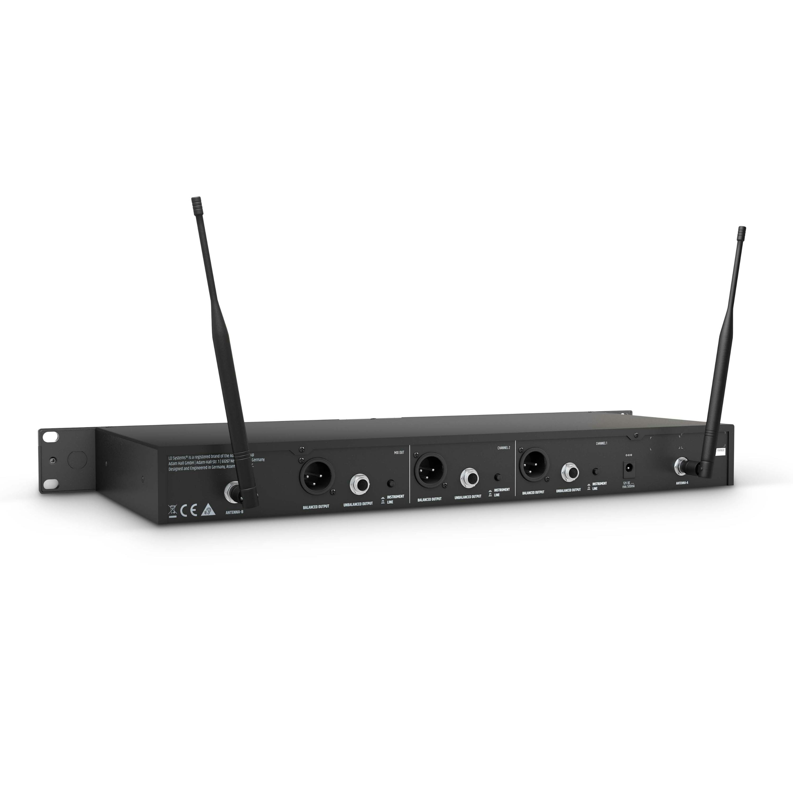 LD Systems U506 HHC 2 Dual Wireless Microphone System With Two