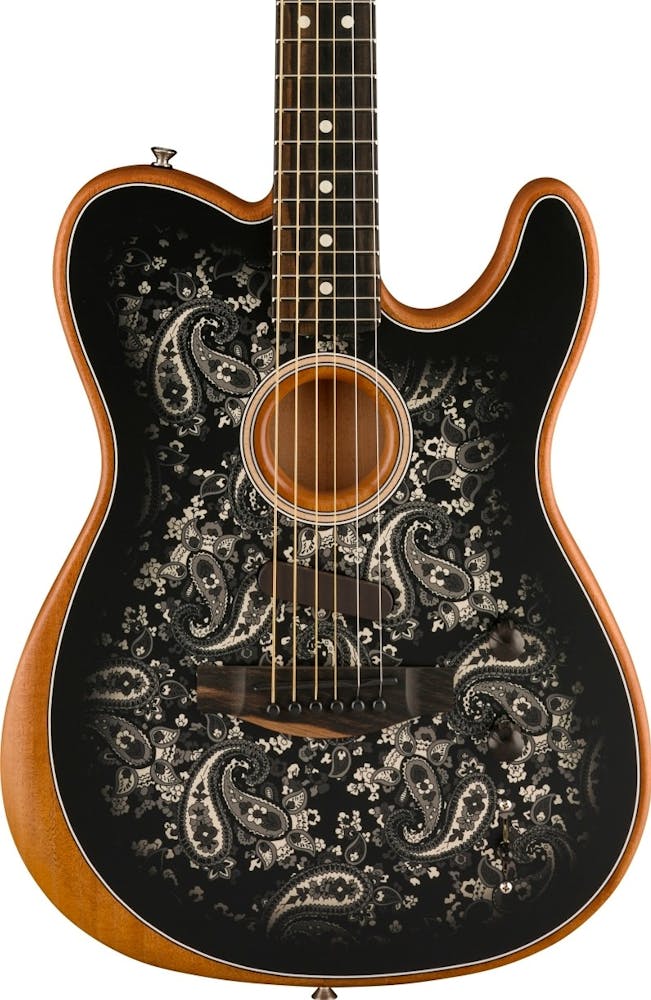 Fender Limited Edition Acoustasonic Tele in Black Paisley