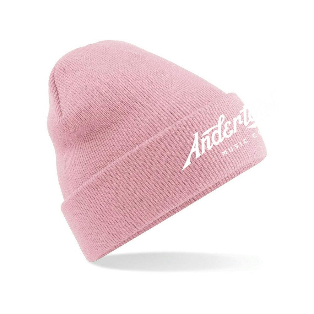 Andertons Music Co. Cuffed Beanie in Dusky Pink