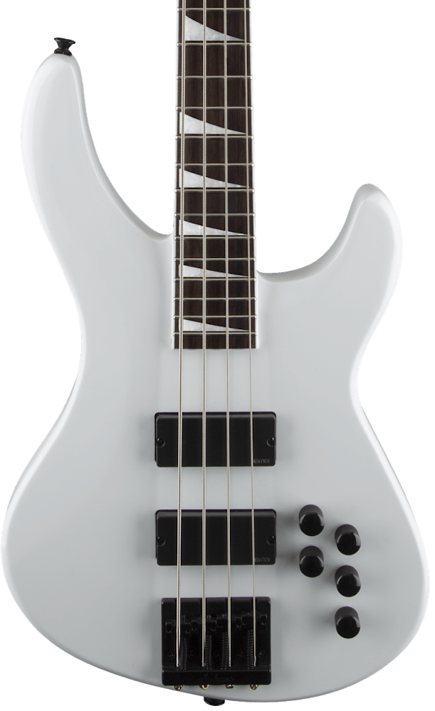 Jackson Limited Edition Pro Series Chris Beattie Signature Concert Bass in Snow White