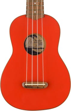 Fender Limited Edition Venice Soprano Ukulele in Fiesta Red