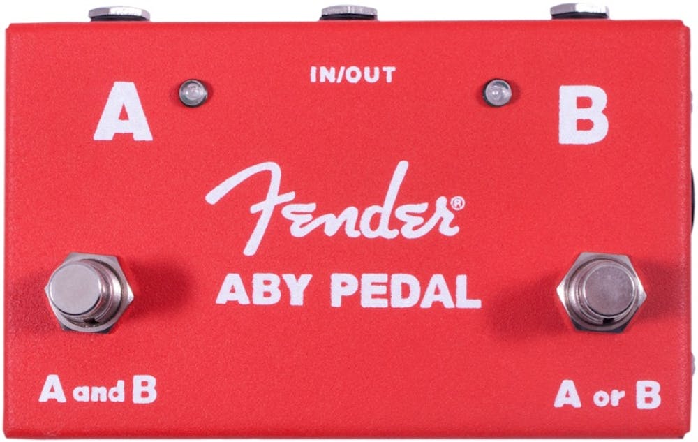 Fender 2-Switch ABY Switcher Pedal in Red