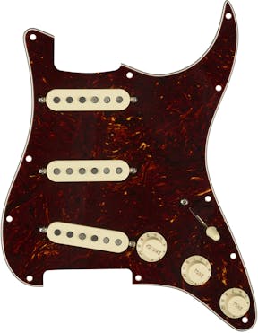 Fender Pre Wired Pickguard Stratocaster SSS FAT 50s in Tortoise Shell
