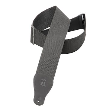 Levy Strap Poly Black Extra Long 3" Guitar Strap