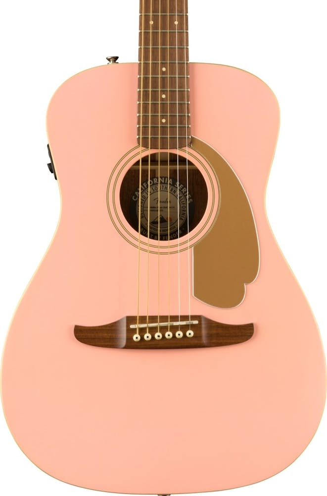 Fender Limited Edition Malibu Player Electro Acoustic in Shell Pink