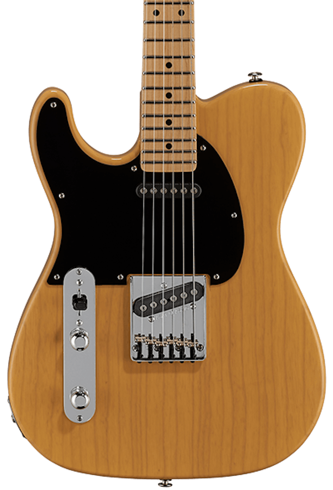 G&L USA Fullerton Deluxe ASAT Classic Left Handed Electric Guitar in Butterscotch Blonde