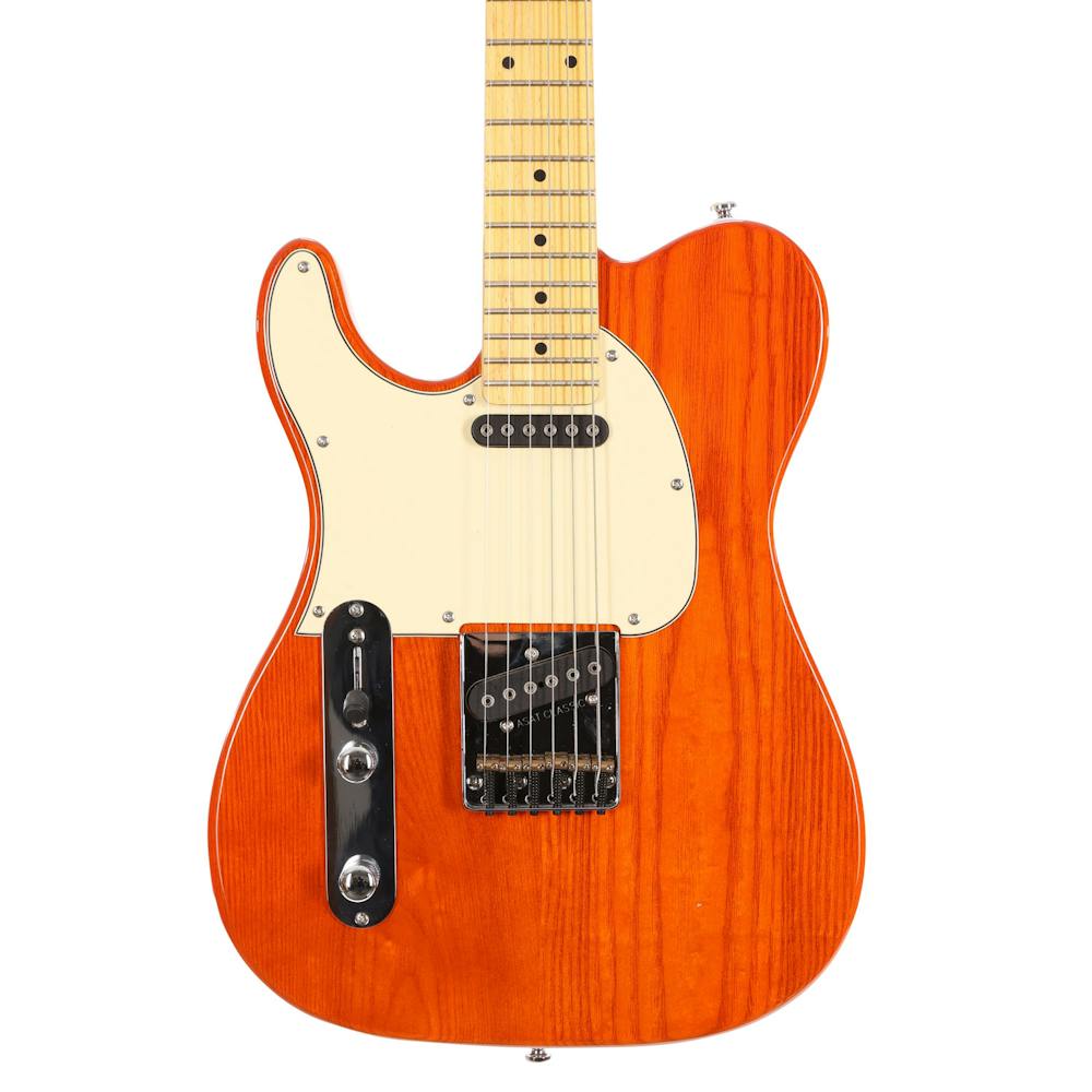 G&L Tribute ASAT Classic Left Handed Electric Guitar in Clear Orange