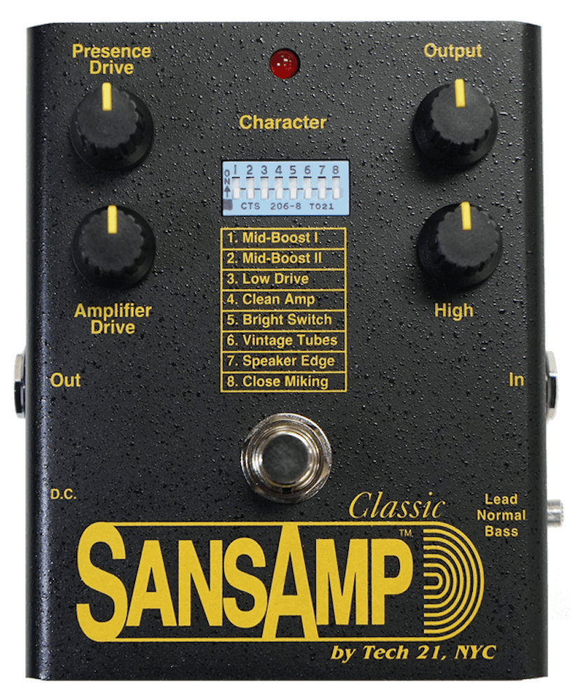 Tech 21 SansAmp Classic Reissued Analogue Modelling Pedal