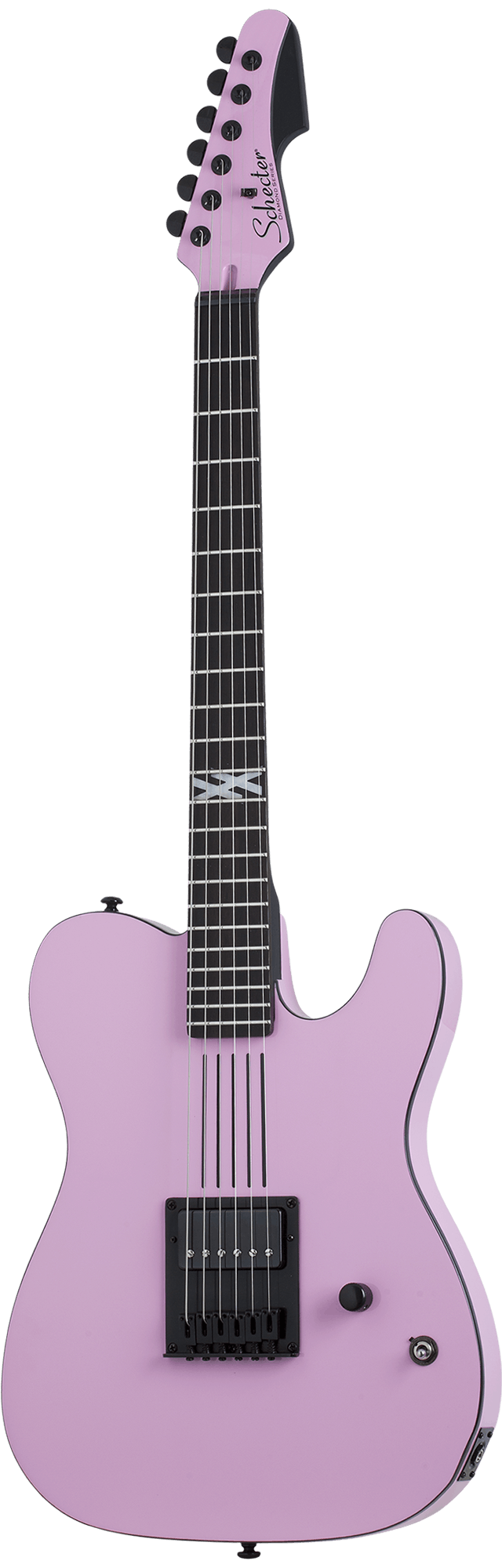 Pink electric outlet guitar mgk