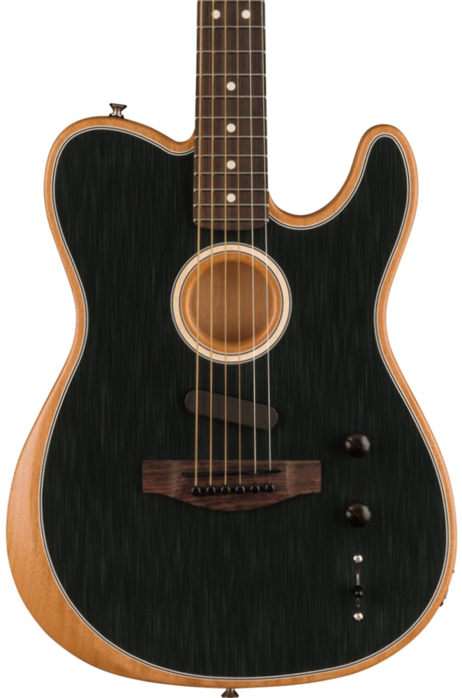 Fender Acoustasonic Player Telecaster Acoustic/Electric Guitar in Brushed Black