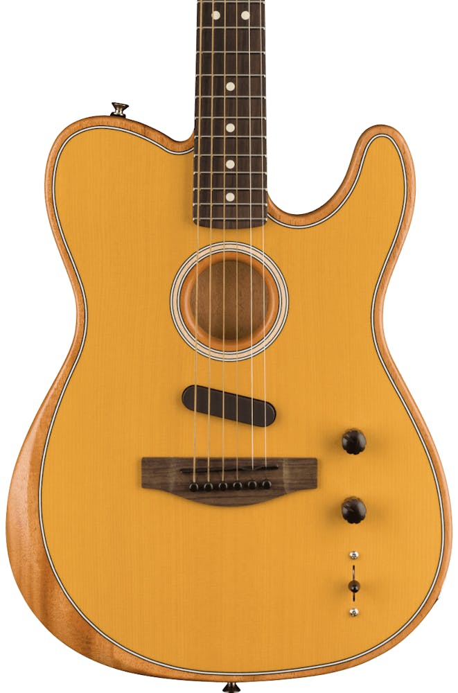 Fender Acoustasonic Player Telecaster Acoustic/Electric Guitar in Butterscotch Blonde