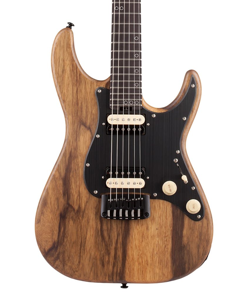 Schecter Sun Valley Super Shredder Exotic HT Electric Guitar in Black Limba