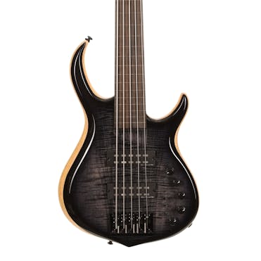 Sire Version 2 Updated Marcus Miller M7 Swamp Ash 5-String Fretless Bass Guitar in Transparent Black