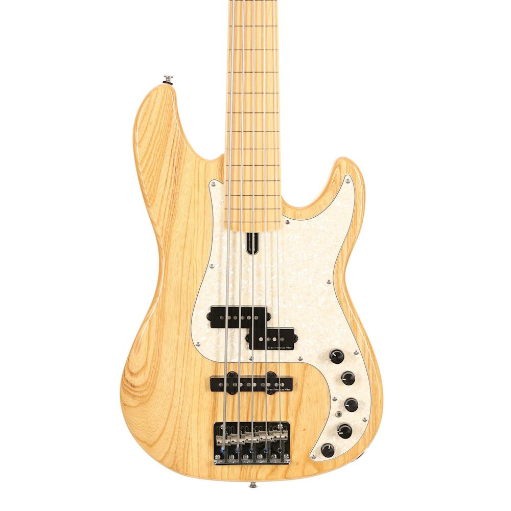Sire Version 2 Updated Marcus Miller P7 Swamp Ash 5-String Fretless Bass Guitar in Natural