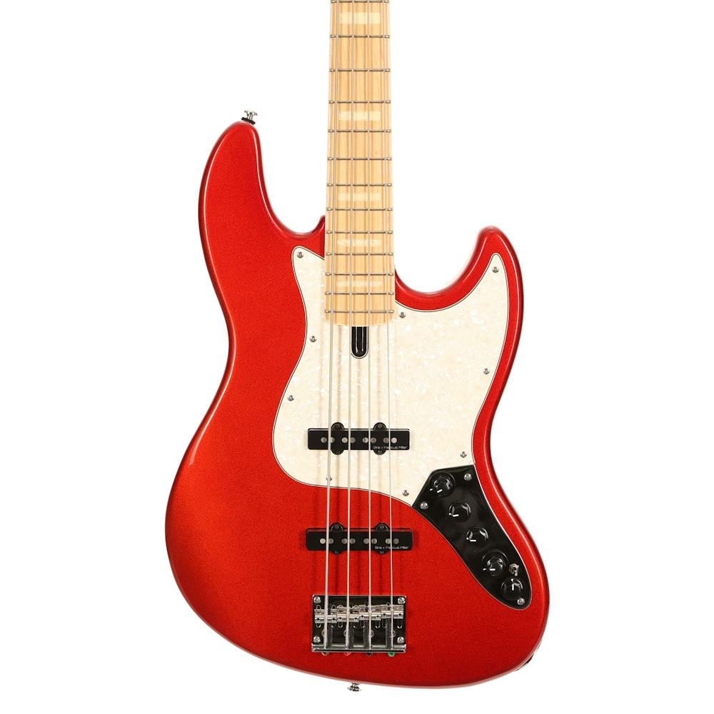 Sire Version 2 Updated Marcus Miller V7 Swamp Ash 4-String Bass Guitar in Bright Metallic Red