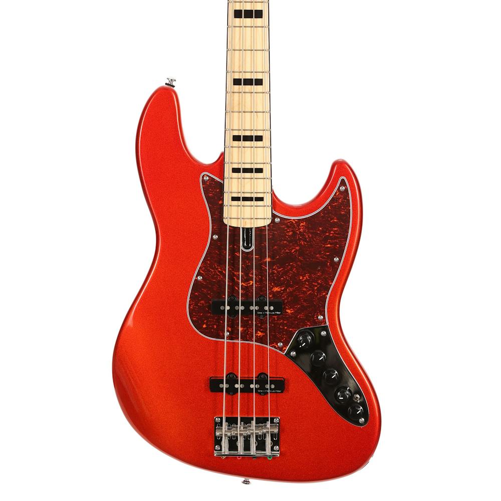 Sire Version 2 Updated Marcus Miller V7 Vintage Swamp Ash 4-String Bass Guitar in Bright Metallic Red