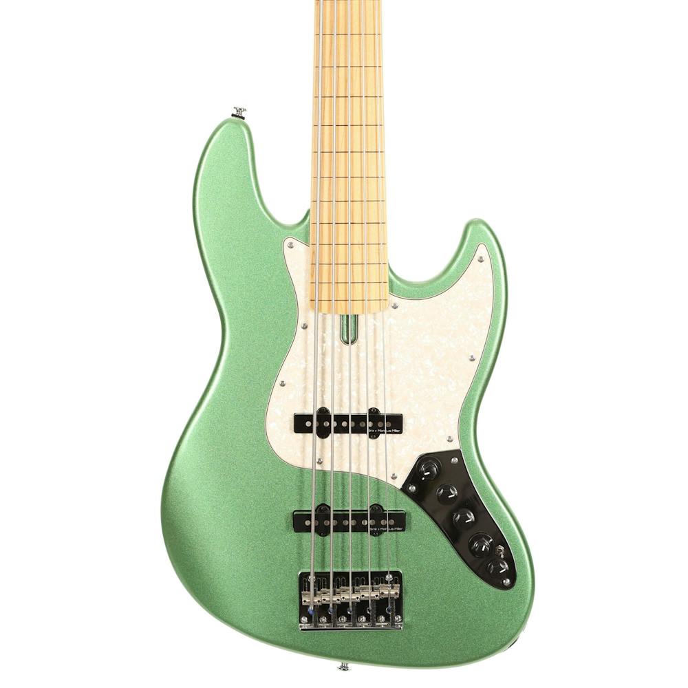 Sire Marcus Miller V7 2nd Generation Swamp Ash 5-String Fretless Bass Guitar in Sherwood Green