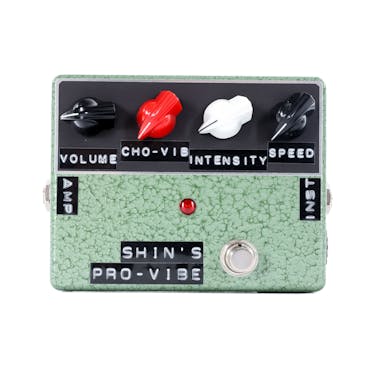 Shin's Music Pro Vibe Vibrato Pedal in Green Hammertone