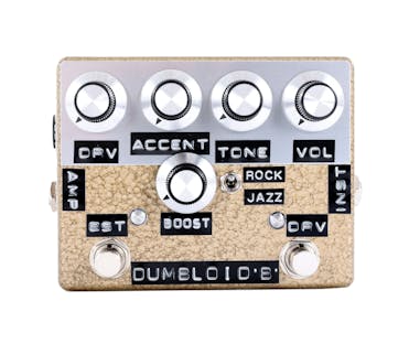 Shin's Music Dumbloid Boost Overdrive Pedal in Gold Hammertone