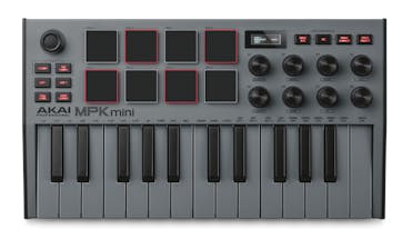 Akai MPK Mini 3 - 25 Key Mini Controller Keyboard - Special Edition Grey